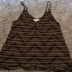 Urban Outfitter, black and green tank top